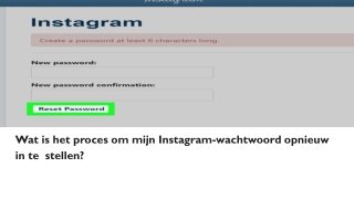 Wat is het proces om mijn Instagram-wachtwoord opnieuw in te stellen?