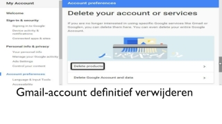 Gmail-account definitief verwijderen