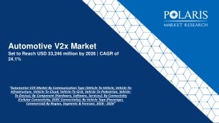 Automotive V2X Market By Communication Type (Vehicle-To-Vehicle, Vehicle-To-Infrastructure, Vehicle-To-Cloud, Vehicle-To