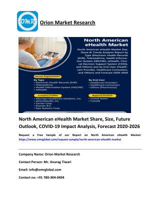 North American eHealth Market 2020 Growth, COVID Impact, Trends Analysis Report 2026