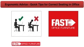 Ergonomic Advice - Quick Tips for Correct Seating in Office