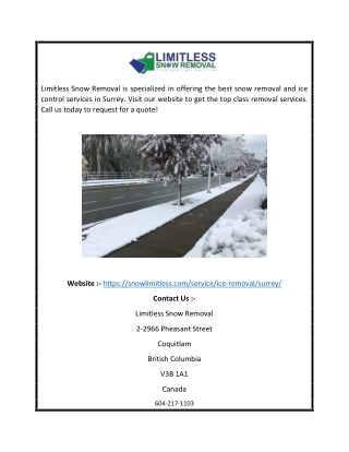 Best Snow Removal Services in Surrey