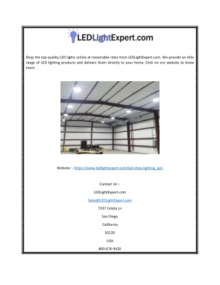 Shop led lights | Ledlightexpert.com