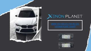 BMW F32 F33 E71 F16 X6 LED License Plate Lights