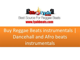 Buy Reggae Instrumentals
