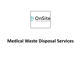 Medical Waste Disposal Services