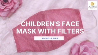 Children's Face Mask with Filters