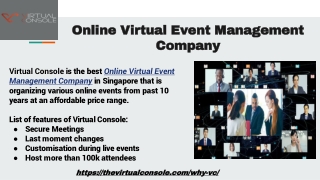 Online Virtual Event Management Company