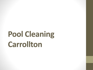 Pool Cleaning Carrollton