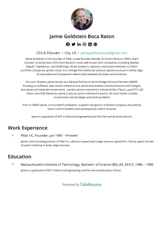 Jamie Goldstein Boca Raton- Business Analyst