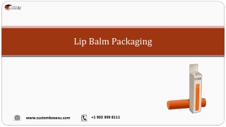 Lip balm packaging with unique designs