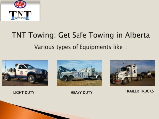 TNT Towing: Get Safe Towing in Alberta