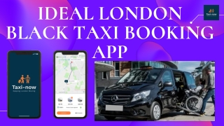 Book Wheelchair Accessible Black Taxis in London