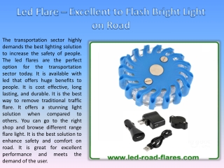 Led Flare - Excellent to Flash Bright Light on Road