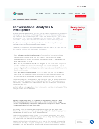 Conversation Analytics & Intelligence - Beagle