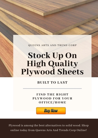 Find the right plywood For Your Office/Home