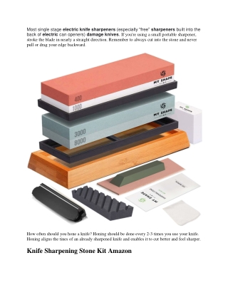 How to Sharpen a Knife with a Sharpening Stone