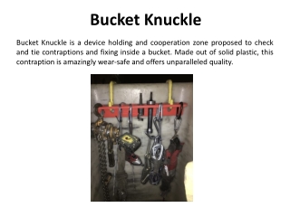 Affordable Bucket Knuckle