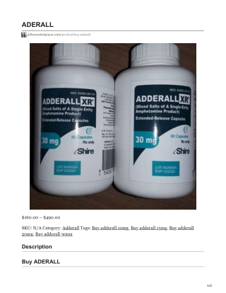 Buy ADERALL