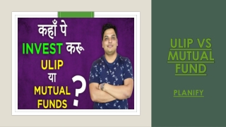 Ulip and Mutual Fund Comparison