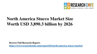 North America Stucco Market Size Worth USD 3,890.3 billion by 2026