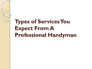 Professional Rockville Handyman Service