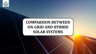 On-Grid Solar System VS Hybrid Solar SYstem