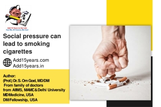 Social pressure can lead to smoking cigarettes