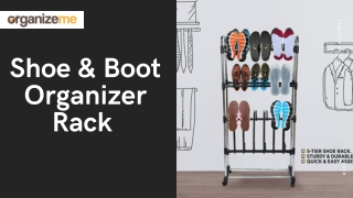 Shoe & Boot Organizer Rack