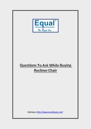 Questions To Ask While Buying Recliner Chair