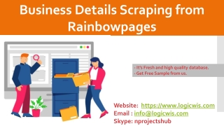 Business Details Scraping from Rainbowpages