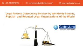Legal Process Outsourcing Services by World Famous Legal Firm