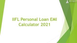 IIFL Personal Loan EMI Calculato