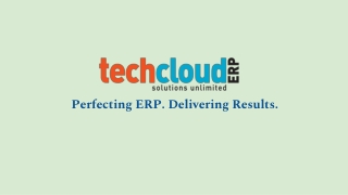 Tech Cloud ERP - ERP Software Providers in India