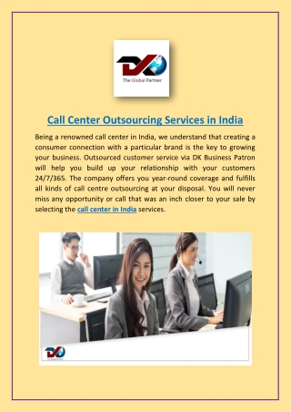 Call Center Outsourcing Services in India