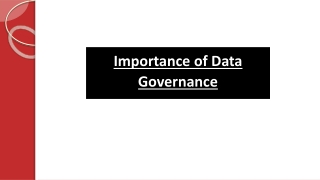 Importance of Data Governance