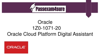 Oracle 1Z0-1071-20 Dumps PDF | 1Z0-1071-20  Exam Study Material |PassExam4Sure