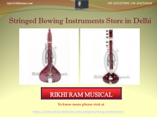 Best Stringed Bowing Instruments Store in Delhi