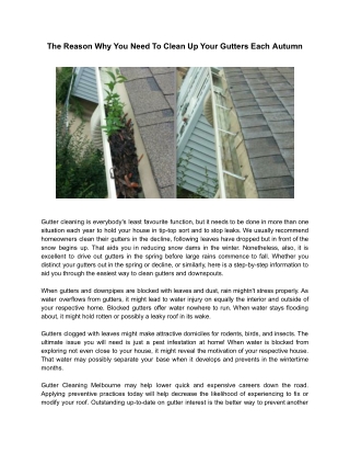 Regal Gutter Cleaning Melbourne