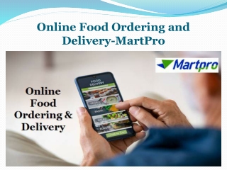 Online Food Ordering and Delivery-MartPro