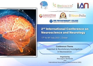 2nd International Conference on Neuroscience, and Neurology