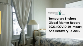 Temporary Shelters Market Size 2021: Business Growth, Trend And Forecast 2025