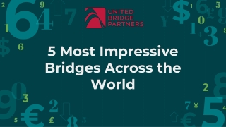 5 Most Impressive Bridges Across the World