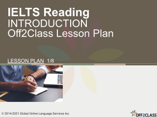IELTS - Introduction to Reading - Off2Class Lesson Plan