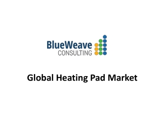 Global Heating Pad Market Trends, Forecast 2021