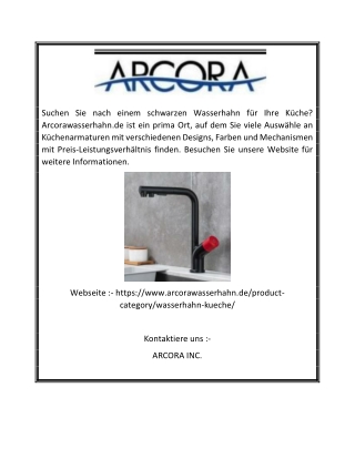 Küchenarmatur | Arcorawasserhahn.de