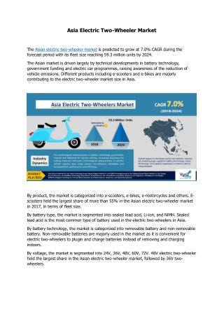 Asia Electric Two-Wheeler Market