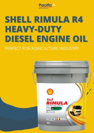 Shell Rimula R4 Heavy-Duty Diesel Engine Oil Perfect For Agriculture Industry