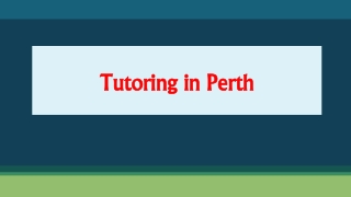 Best tutoring services perth