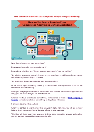 How to Perform a Best-in-Class Competitor Analysis in Digital Marketing